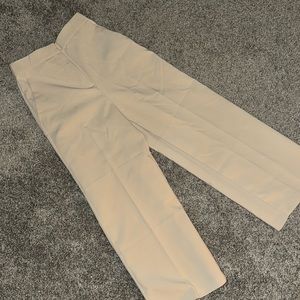 zara beige cropped culottes sz xs